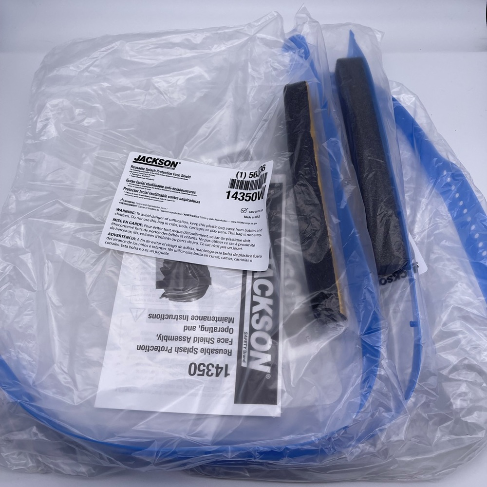 Set of 4 Reusable Splash Face Shield Kits - Picture 6 of 8